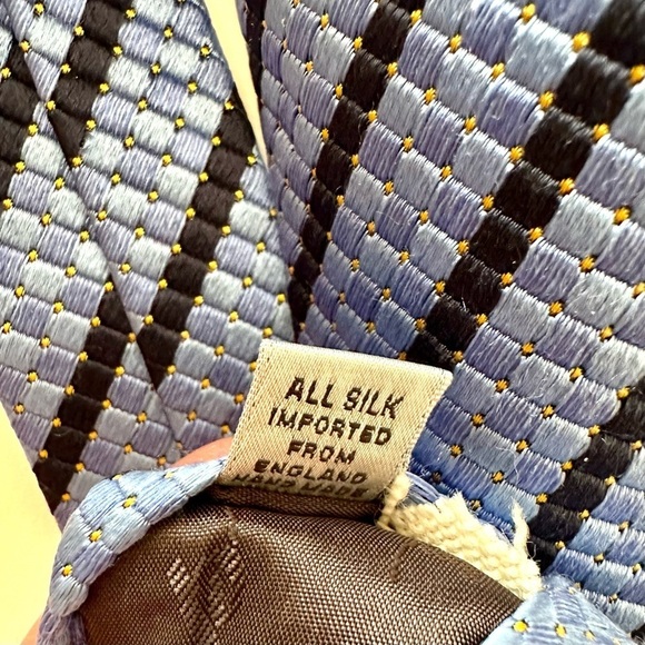 XMI Platinum Men’s Tie 2 Shades of Blue O/S - Picture 4 of 5